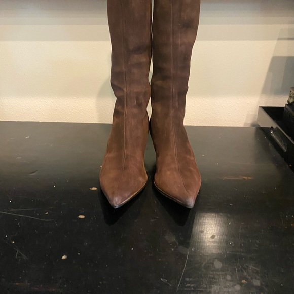 FENDI SUEDE BOOTS PREOWNED SIZE-7.5 - Picture 10 of 14